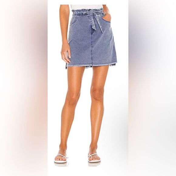 Chaser Paperbag Waist Mini Skirt - Picture 1 of 4